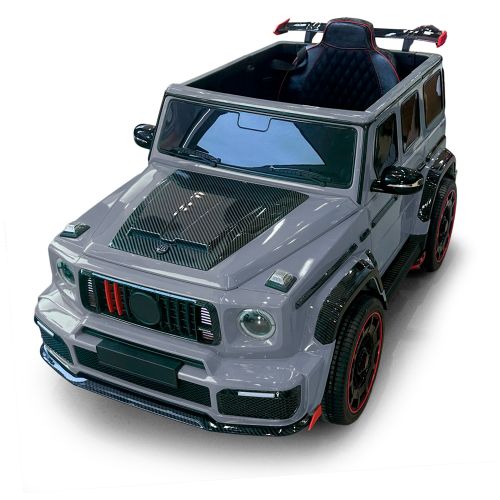 Дитячий електромобыль Bambi Mercedes G-Class зі спойлером та тюнінгом, сірий