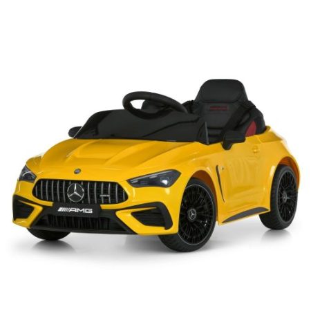 Детский электромобиль Bambi Mercedes AMG одноместный, желтый