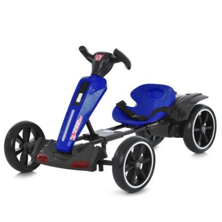 Дитячий електрокарт Bambi одномісний з пультом керуання, синій