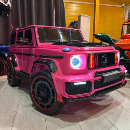 Дитячий електромобыль Bambi Mercedes G-Class зі спойлером та тюнінгом, рожевий