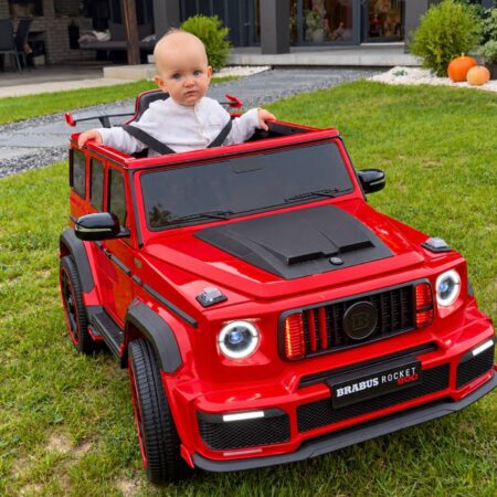 Дитячий електромобыль Bambi Mercedes G-Class зі спойлером та тюнінгом, червоний