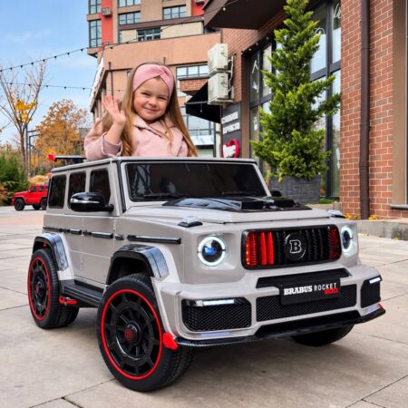 Дитячий електромобыль Bambi Mercedes G-Class зі спойлером та тюнінгом, сірий
