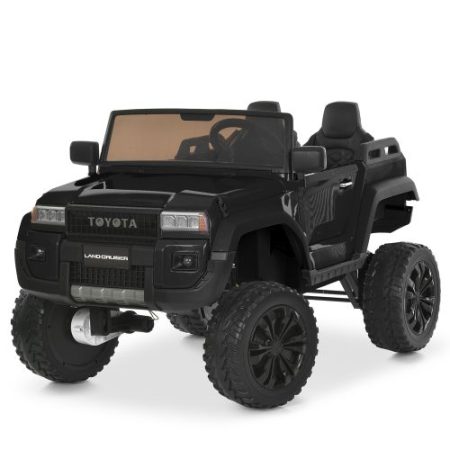 Электромобиль Джип Bambi Toyota детский с EVA колесами и пультом управления, черный