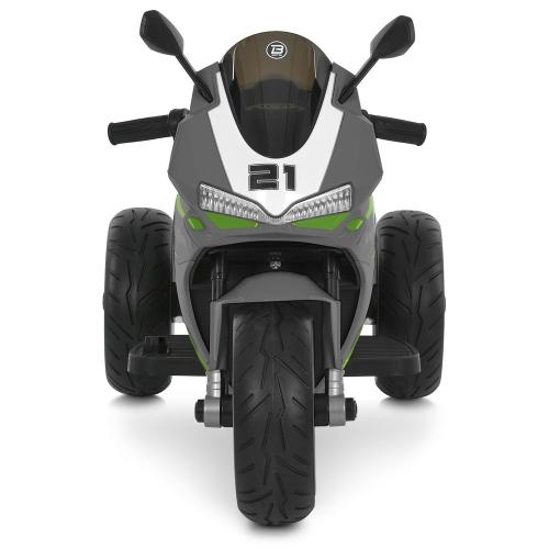 Дитячий мотоцикл Bambi з ліхтарями та EVA колесами, сірий