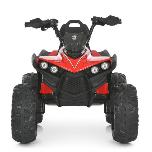 Детский электроквадроцикл Bambi с подвеской и спинкой сиденья, красный