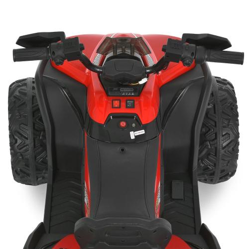 Детский электроквадроцикл Bambi с подвеской и спинкой сиденья, красный