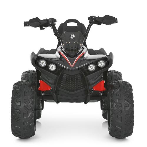 Детский электроквадроцикл Bambi с подвеской и спинкой сиденья, черный