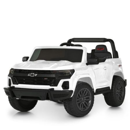 Дитячий електромобіль Bambi Chevrolet з MP3 та ліхтарями, білий
