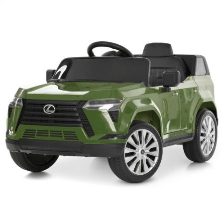 Дитячий електромобіль Lexus одномісний з EVA колесами, зелений