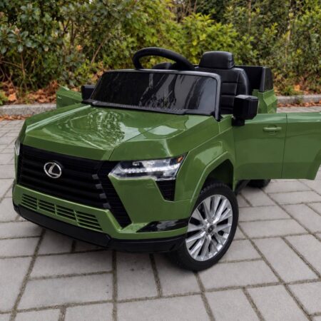 Дитячий електромобіль Lexus одномісний з EVA колесами, зелений