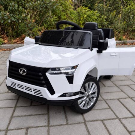 Дитячий електромобіль Lexus одномісний з EVA колесами, білий