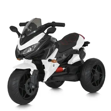 Дитячий електромотоцикл Bambi BMW COMFORT триколісний, білий