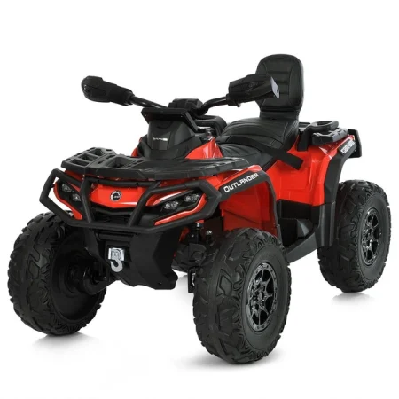 Детский полноприводный электроквадроцикл Bambi OUTLANDER 850 (MP3), красный