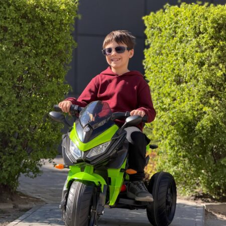 Дитячий електромотоцикл Bambi BMW COMFORT триколісний, зелений