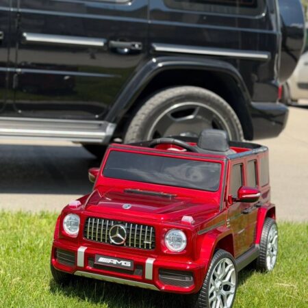 Дитячий електромобіль Mercedes G-Class одномісний, червоний