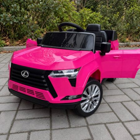 Дитячий електромобіль Lexus одномісний з EVA колесами, рожевий