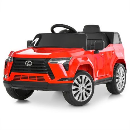 Дитячий електромобіль Lexus одномісний з EVA колесами, червоний