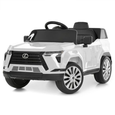 Детский электромобиль Lexus одноместный с EVA колесами, белый.