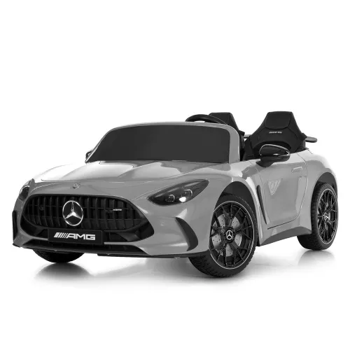 Дитячий електромобіль Mercedes Benz зі спойлером та пультом керування, сірий