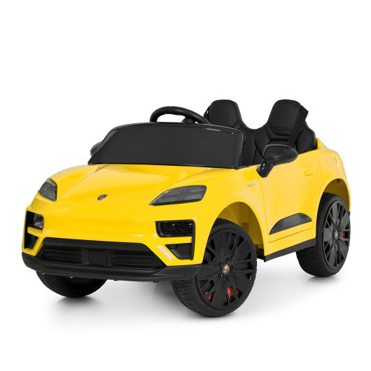 Дитячий електромобіль Porshe Cayen одномісний, жовтий