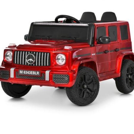 Дитячий електромобіль Bambi Mercedes Benz G-class одномісний з пультом керування, червоний