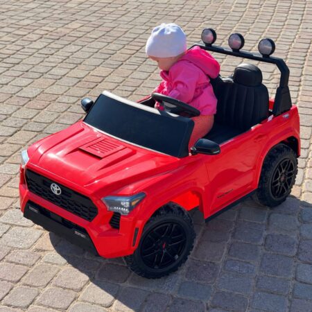 Дитячий електромобіль Bambi Toyota Tundra з EVA колесами, червоний