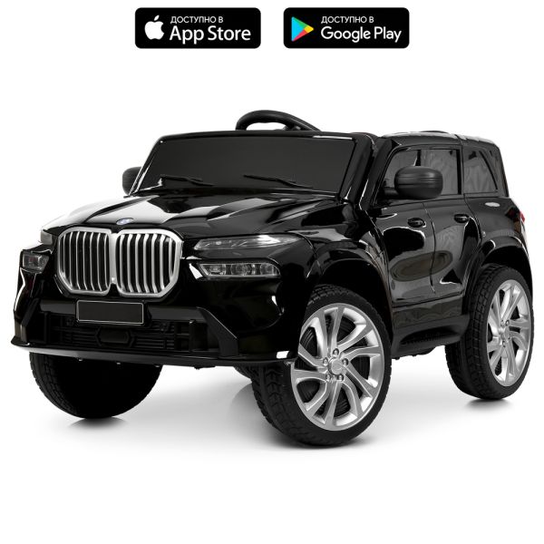 Дитячий електромобіль Bambi BMW X8 одномісна з пультом керування, чорний