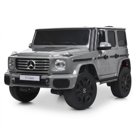 Дитячий електромобіль Bambi Mercedes G-Class з м'яким сидінням та пультом керування, сірий