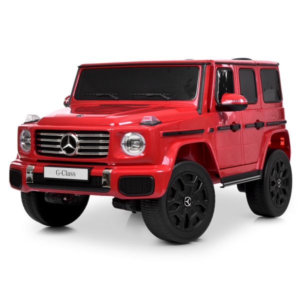 Дитячий електромобіль Bambi Mercedes G-Class з м'яким сидінням та пультом керування, червоний