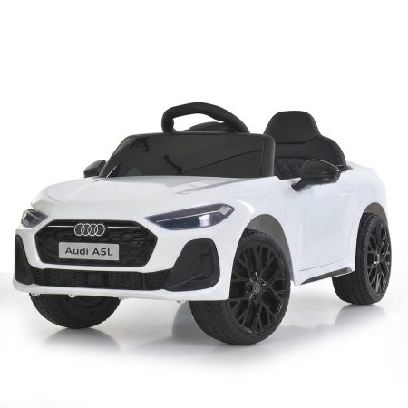 Дитячий електромобіль Bambi Audi Q3 одномісний з шкіряним сидінням, білий