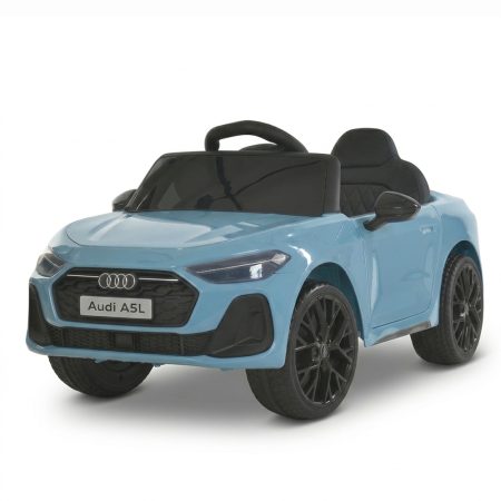 Дитячий електромобіль Bambi Audi Q3 одномісний з шкіряним сидінням, синій