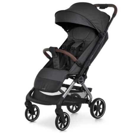 Дитяча коляска El Camino ROOVE ME 1230 з додатковим чохлом та зручним трансортуванням,чорна