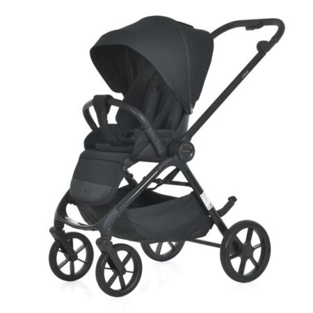 Детская коляска CHLOE Night Black с доп.отсеком, черная