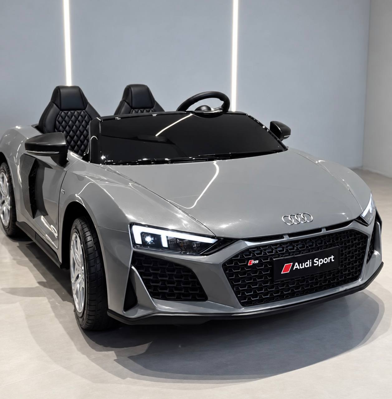 Дитячий електромобіль Bambi Audi R8 Sport, сірий
